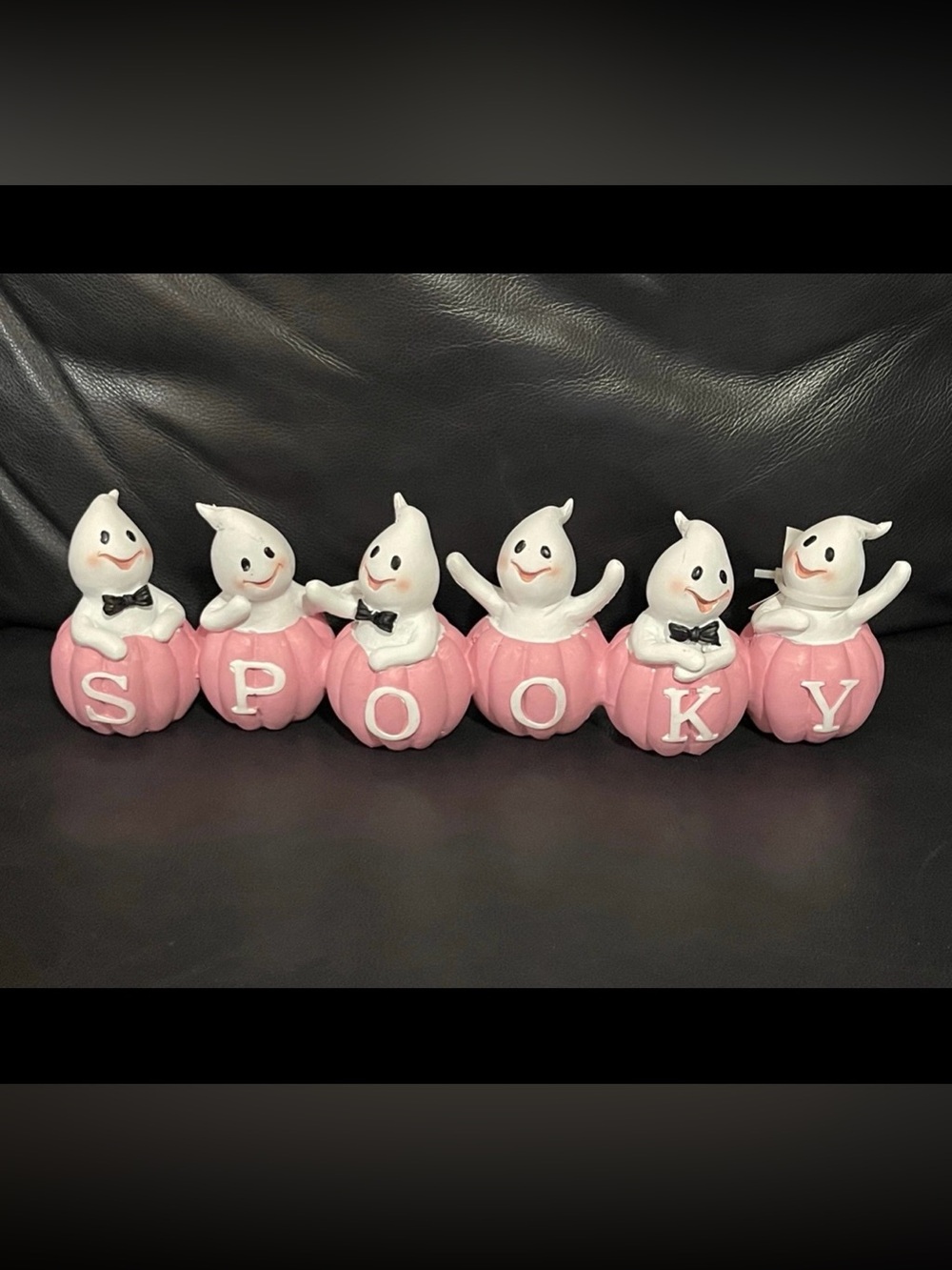 Halloween Ghosts in Pink Pumpkins SPOOKY - Halloween Table Decor